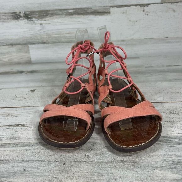 Sam Edelman Women's Gemma Gladiator Sandals Shoe Pink Peach Size 6.5M - Picture 4 of 7